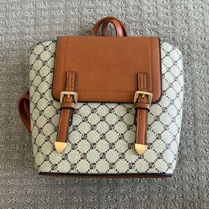 Small brown backpack